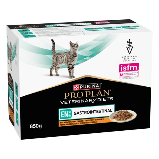 Purina Pro Plan Veterinary Diets Gastrointestinal Kyckling i Sås Katt Våtfoder 10 x 85 g