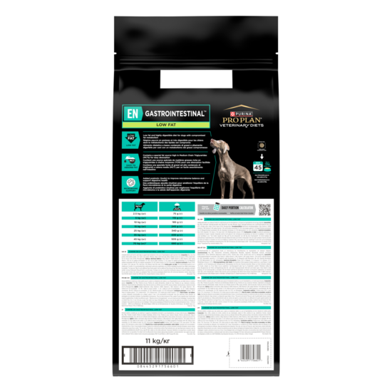 Purina Pro Plan Veterinary Diets Gastrointestinal Low Fat Hund Torrfoder 11 kg