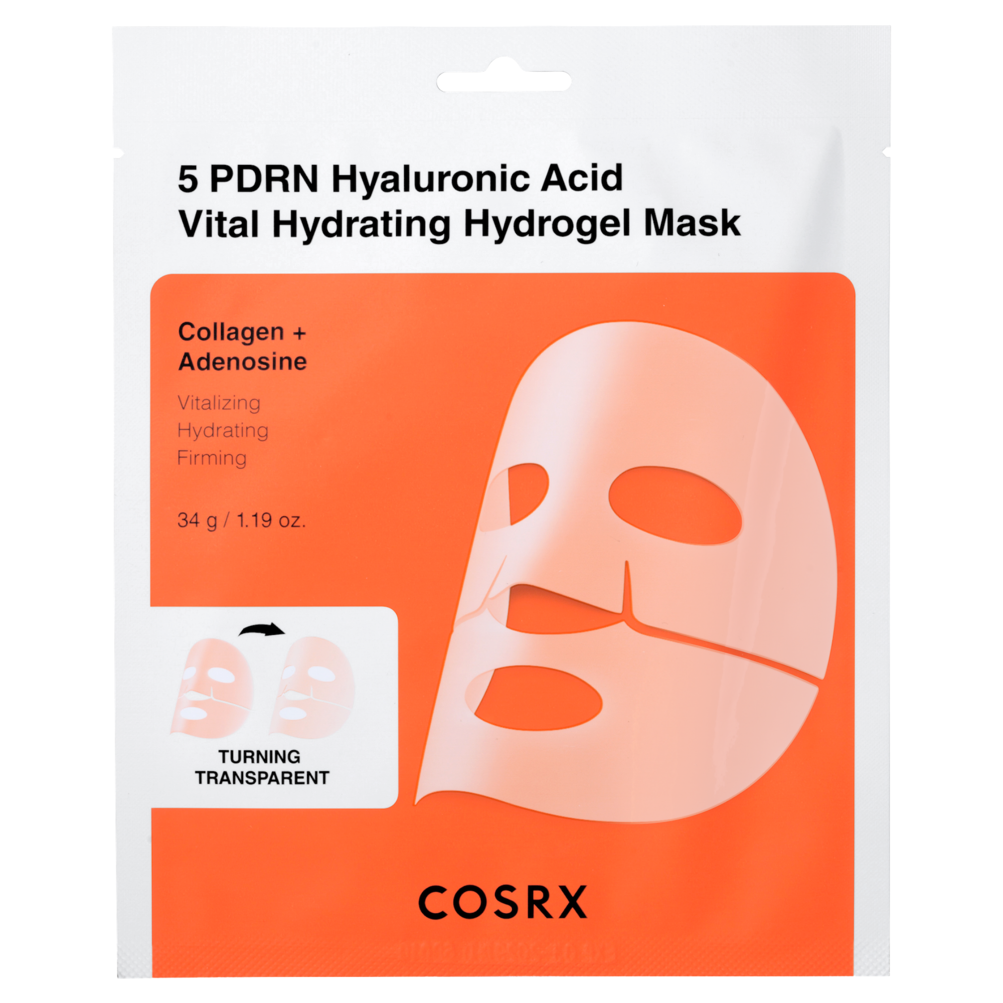COSRX 5 PDRN Hyaluronic Acid Vital Hydrating Hydrogel Mask