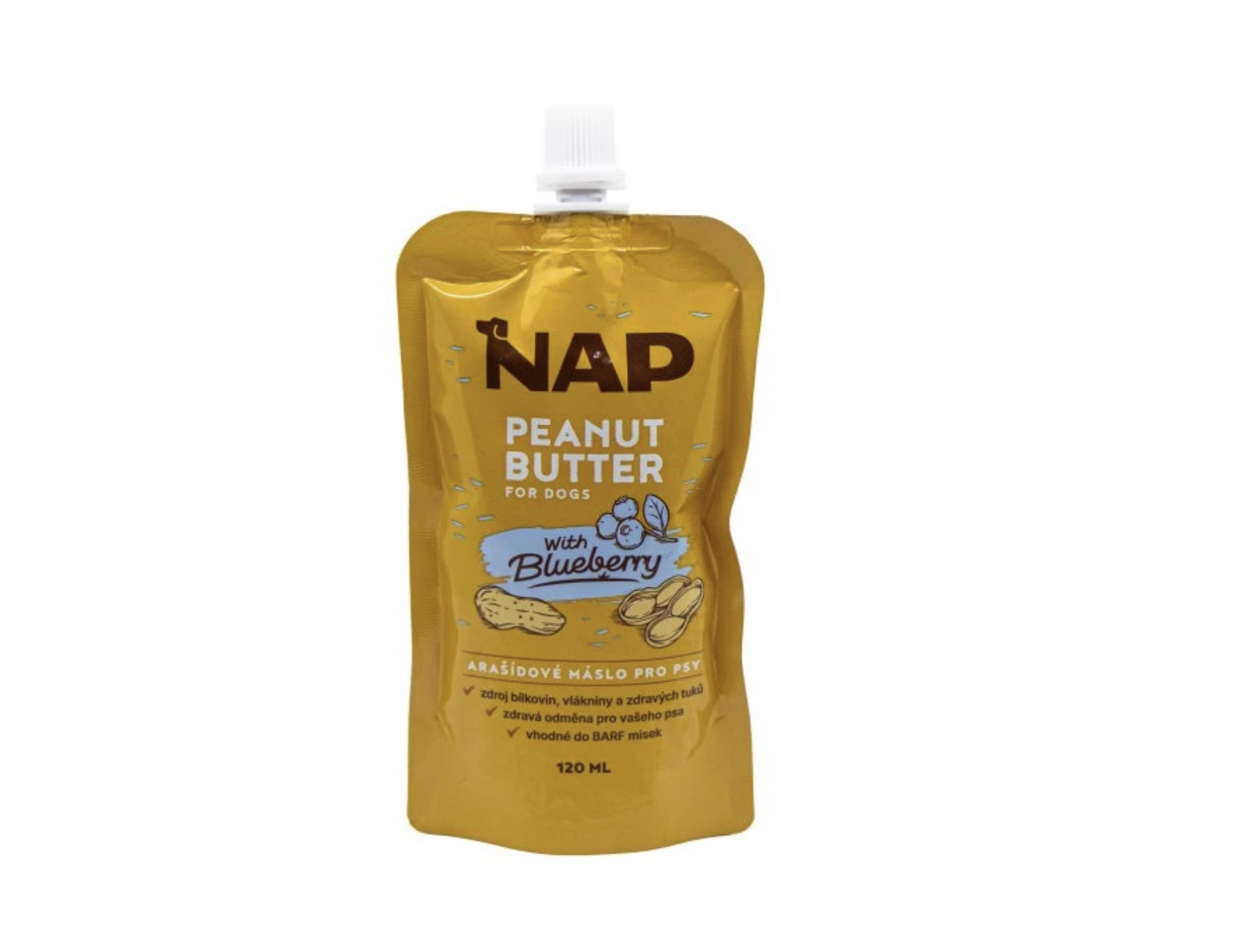 NAP Jordnötssmör Blåbär 120 ml