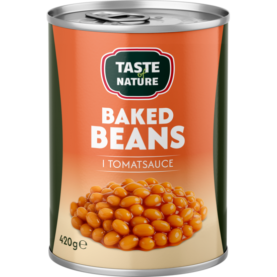 Taste of Nature Vita bönor i tomatsås 420 g
