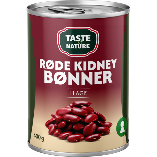 Taste of Nature Röda Kidneybönor 400 g
