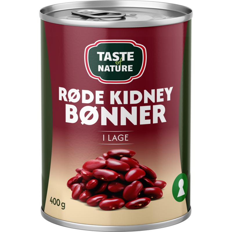 Taste of Nature Röda Kidneybönor 400 g