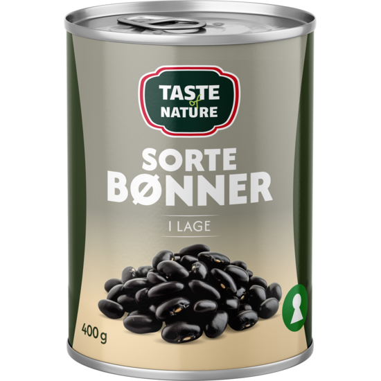 Taste of Nature Svarta Bönor 400 g