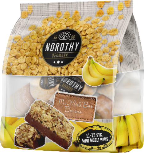 Nordthy Mini Muslibars Banan 150 g