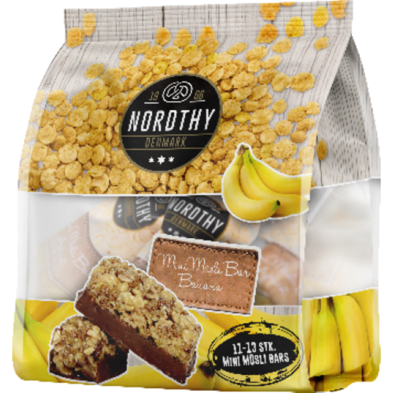 Nordthy Mini Muslibars Banan 150 g