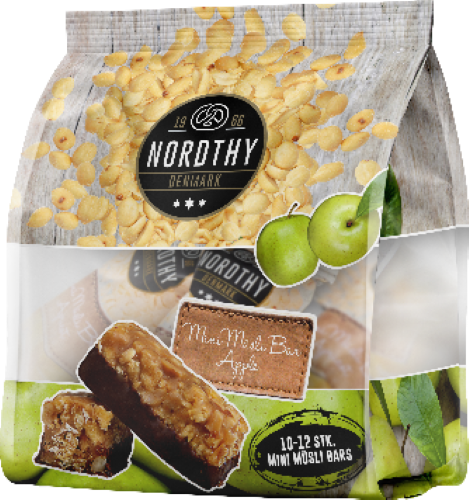 Nordthy Mini Muslibars Äpple 175 g