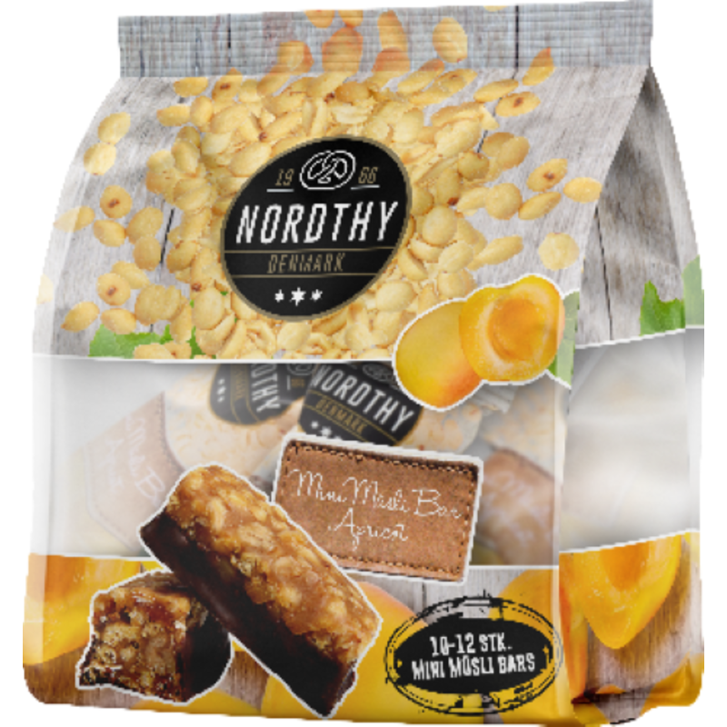 Nordthy Mini Muslibars Aprikos 175 g