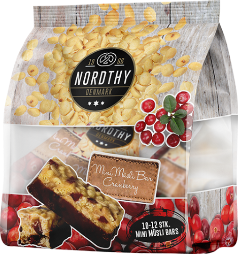 Nordthy Mini Muslibars Cranberry 175 g