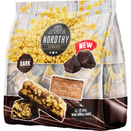Nordthy Mini Muslibars Mörk choklad 150 g