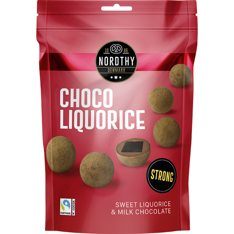 Nordthy Lakritskulor Stark 110 g
