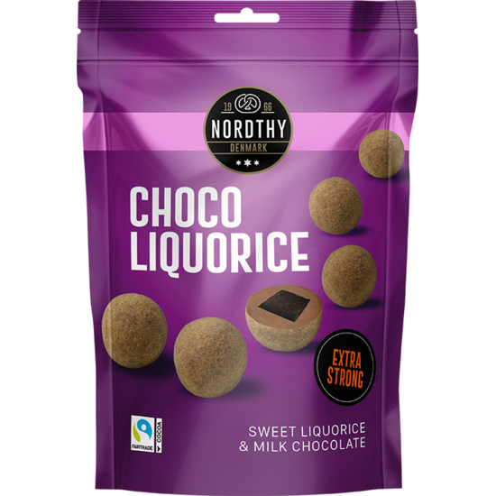 Nordthy Lakritskulor Extra stark 110 g