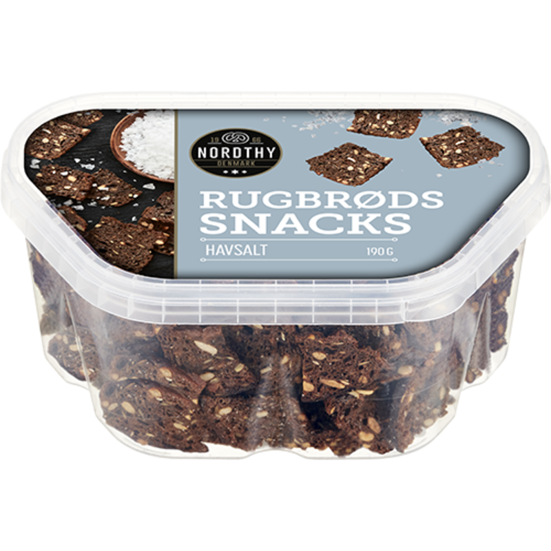 Nordthy Rågbrödssnacks Havssalt 190 g