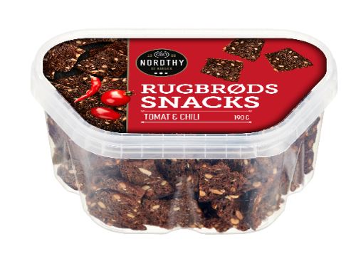 Nordthy Rågbrödssnacks Tomat och Chili 190 g 