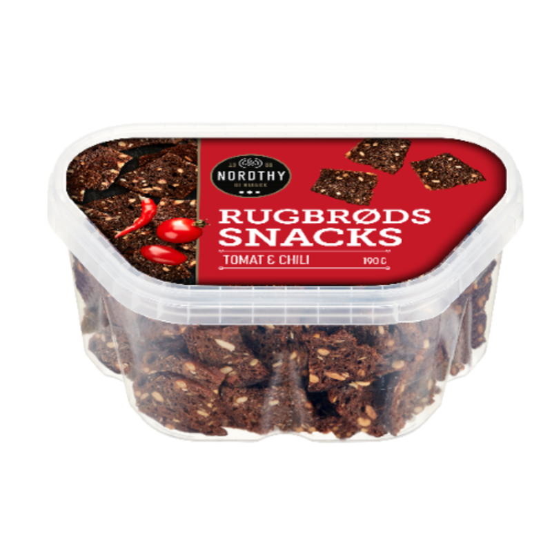 Nordthy Rågbrödssnacks Tomat och Chili 190 g