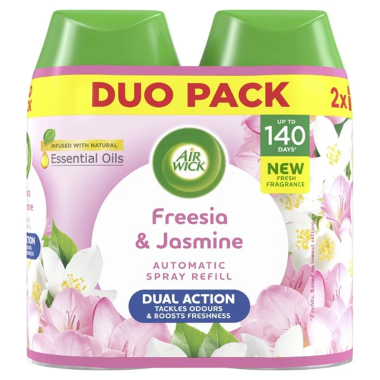 Air Wick Freshmatic Automatic Spray Duo Refill Freesia & Jasmine 2 x 250 ml