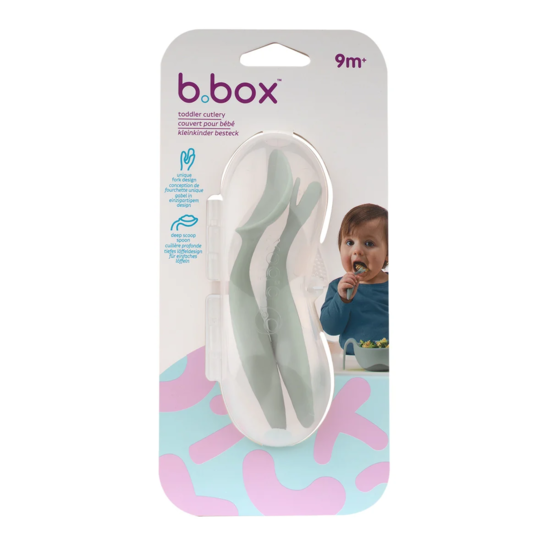 b.box Småbarnsbestick Grön