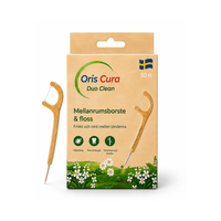 Oris Cura Duo Clean Bambu Mellanrumsborste & Floss 50 st
