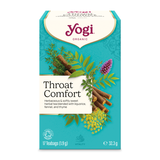 YogiTea Throat Comfort KRAV 17 tepåsar