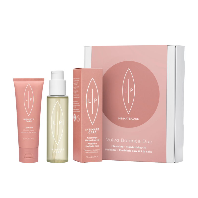 Lip Intimate Care Vulva Balance Duo Moisturising Cleansing Oil Prebiotic + Lip Balm