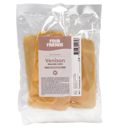 FourFriends Venison Rawhide Chips 100 g
