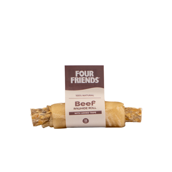 FourFriends Beef Rawhide Roll with Tripe 13 cm