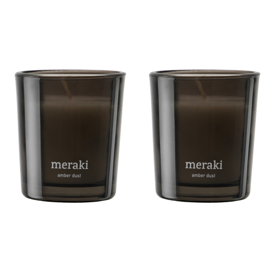 Meraki Scented Candle Amber Dust 2 x 60 g