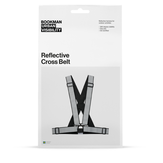 Bookman Urban Visibility Reflective Cross Belt Black