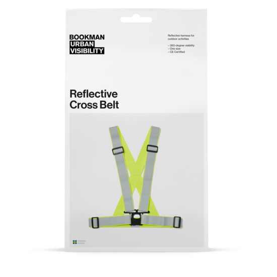 Bookman Urban Visibility Reflective Cross Belt Fluorescent Yellow
