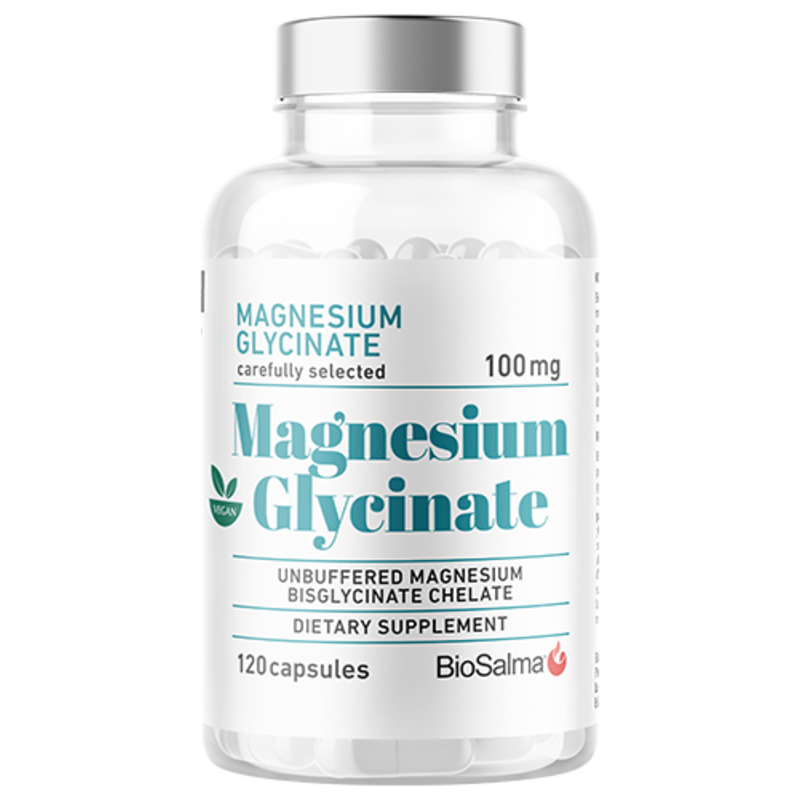 BioSalma Magnesium Glycinate 120 kapslar