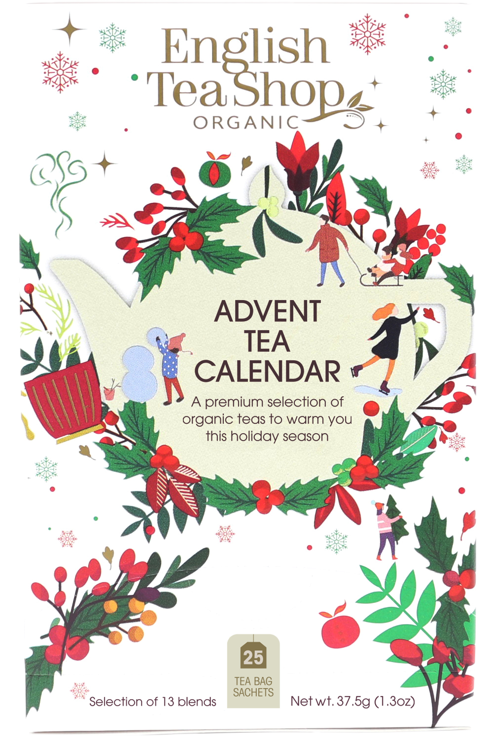 English Tea Shop Adventskalender Ask Vit EKO 25 tepåsar