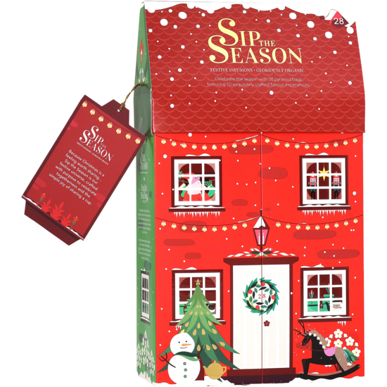 English Tea Shop Christmas Cottage 28 pyramidpåsar