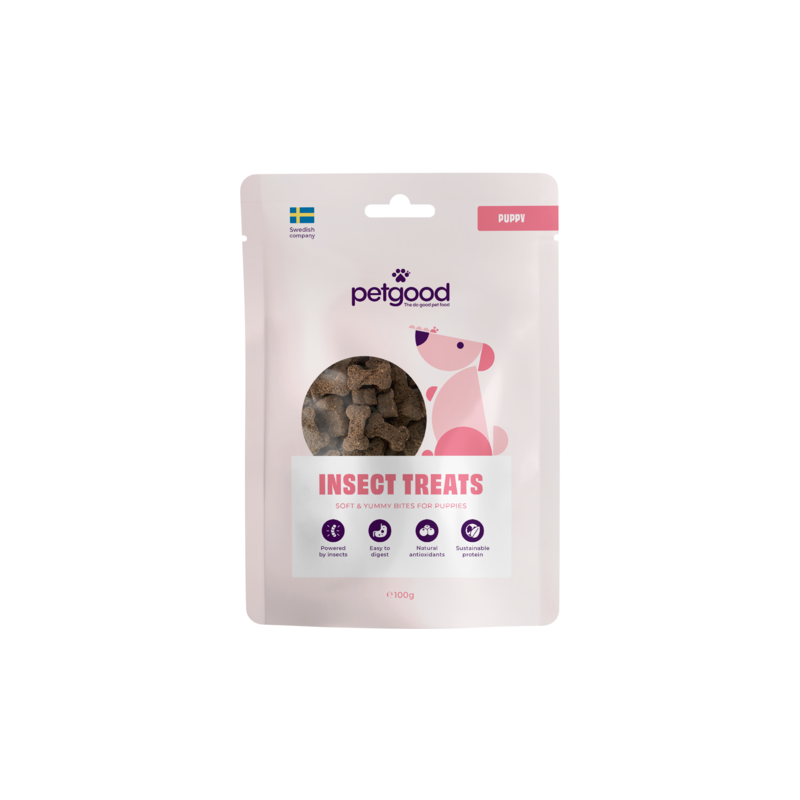 Petgood Insektsbaserat Hundgodis för Valpar 100 g
