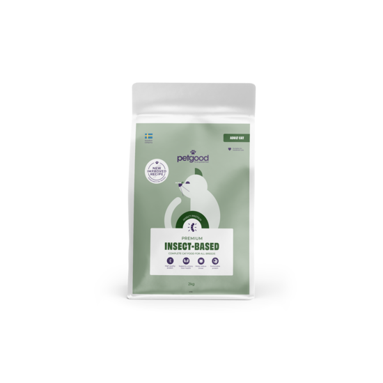 Petgood Insektsbaserat Premiumfoder Vuxen Katt 2 kg