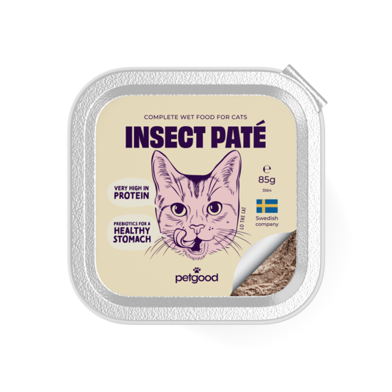 Petgood Insektspate Våtfoder Vuxen katt 85 g