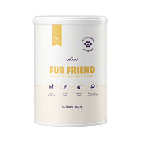 Petgood Fur Friend Hud- & Pälstillskott för Hund 180 g