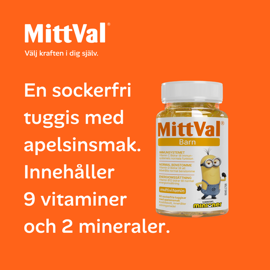 MittVal Vitaminions Multivitamin Barn 60 tuggtabletter