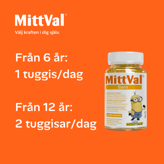 MittVal Vitaminions Multivitamin Barn 60 tuggtabletter