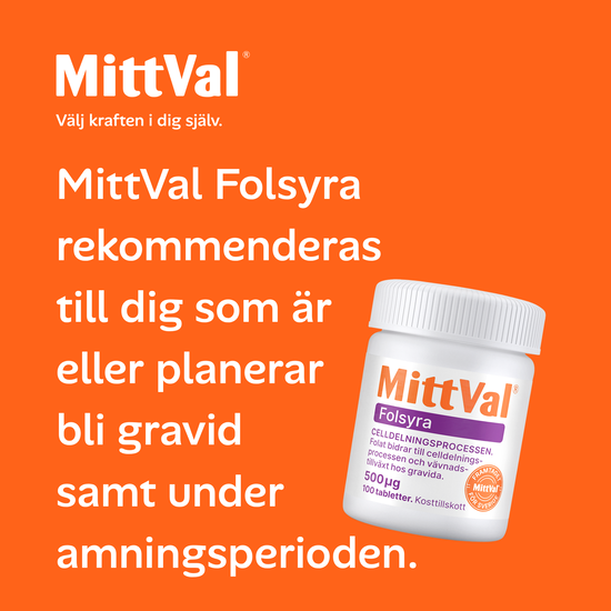 MittVal Folsyra 100 tabletter