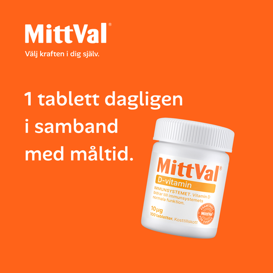 MittVal D-vitamin 100 tabletter