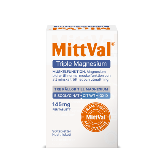 MittVal Triple Magnesium 90 tabletter