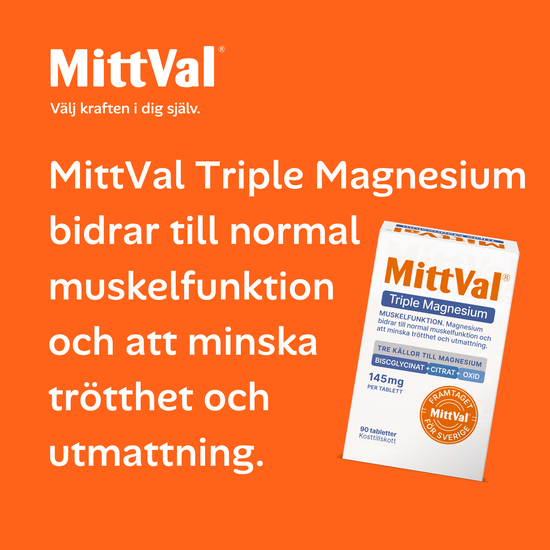 MittVal Triple Magnesium 90 tabletter