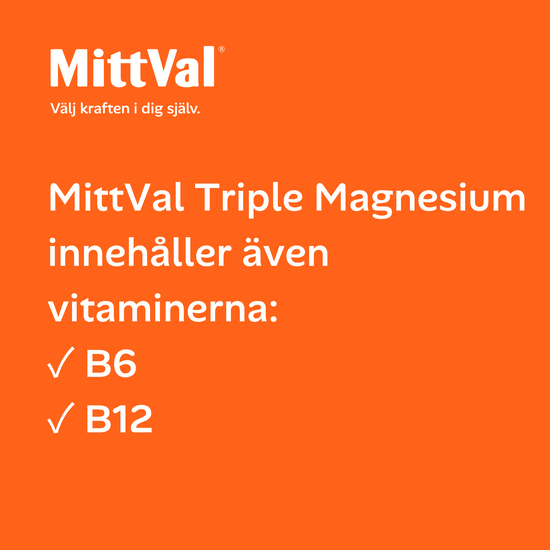 MittVal Triple Magnesium 90 tabletter