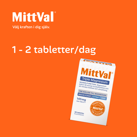 MittVal Triple Magnesium 90 tabletter
