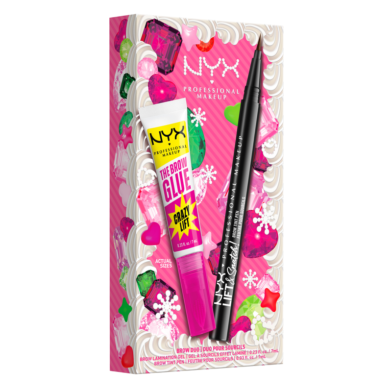 3 för 2 | NYX Professional Makeup Brow Duo Holiday Kit: Lift N Snatch Brow Tint Pen Espresso + The Brow Glue Crazy Lift