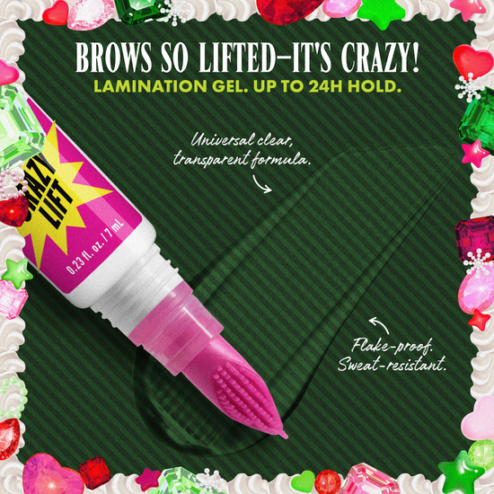 NYX Professional Makeup Brow Duo Holiday Kit: Lift N Snatch Brow Tint Pen Ash Brown + The Brow Glue Crazy Lift