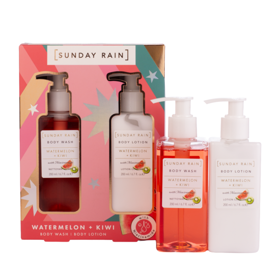 Sunday Rain Watermelon + Kiwi Body Wash & Lotion Duo
