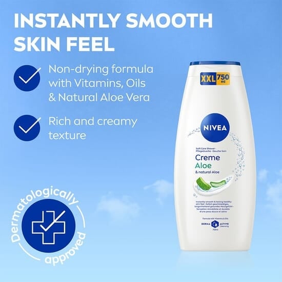 NIVEA Duschkräm Creme Aloe & Natural Aloe Shower 750 ml