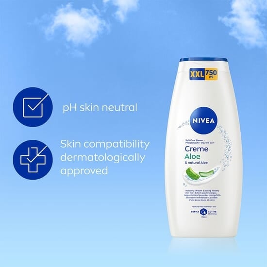NIVEA Duschkräm Creme Aloe & Natural Aloe Shower 750 ml