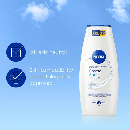 NIVEA Duschtvål Creme Soft & Almond Oil Shower 750 ml